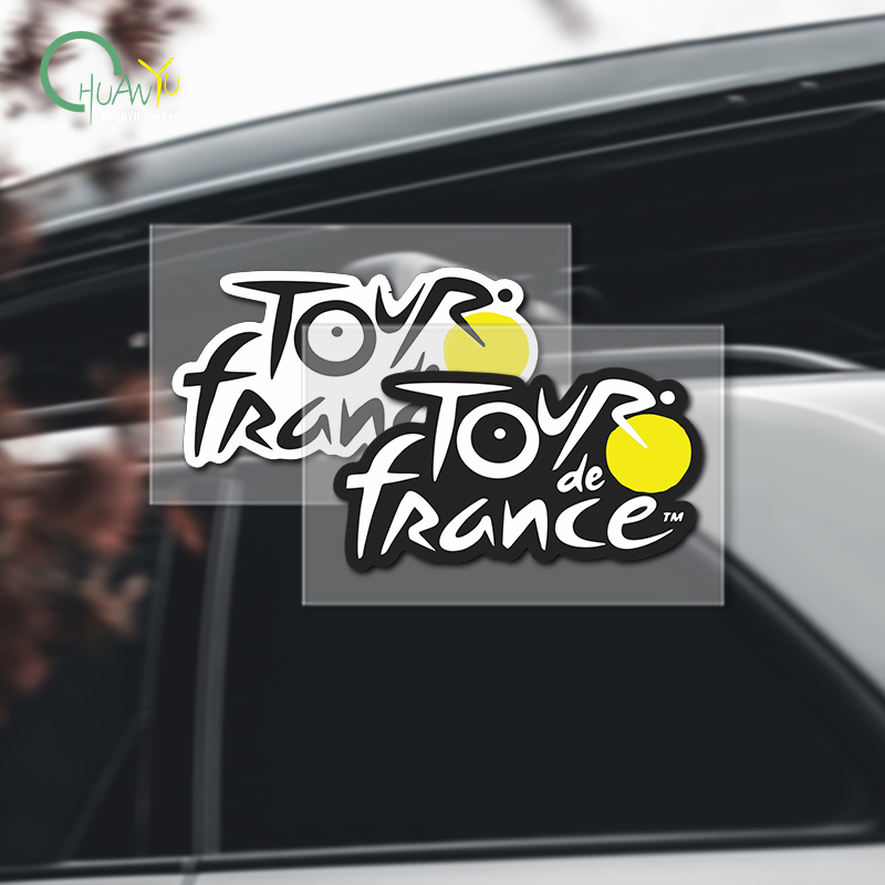 Mountain Biking Gear - Stiker logo Tour de France untuk