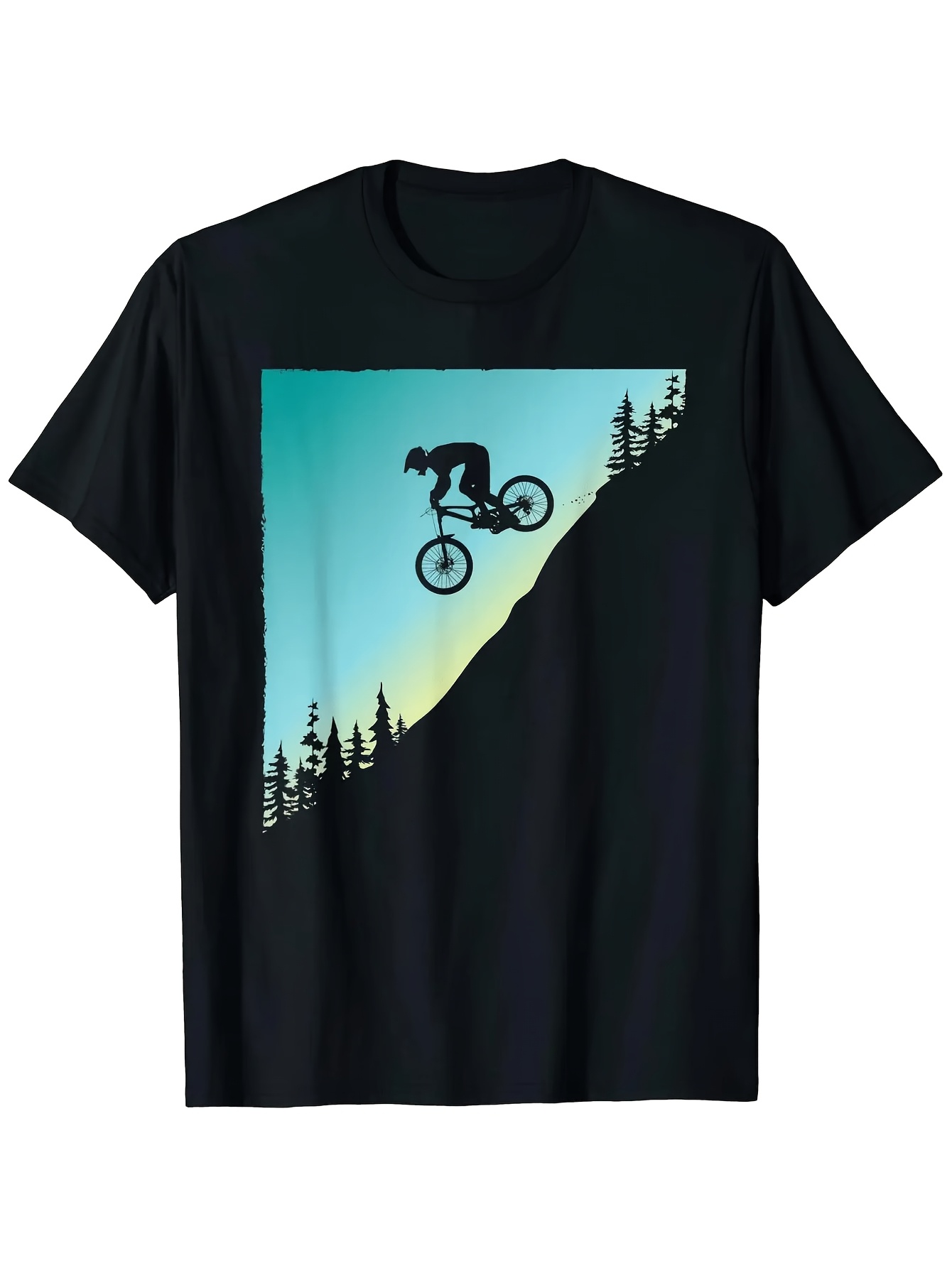 Mountain Biking Jumps - Kaos Sepeda Gunung MTB Trail Downhill