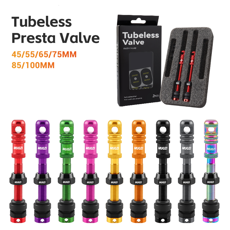 Mountain Biking In French - Katup Presta Tubeless Sepeda Alloy 45/55/65/75/85/100mm