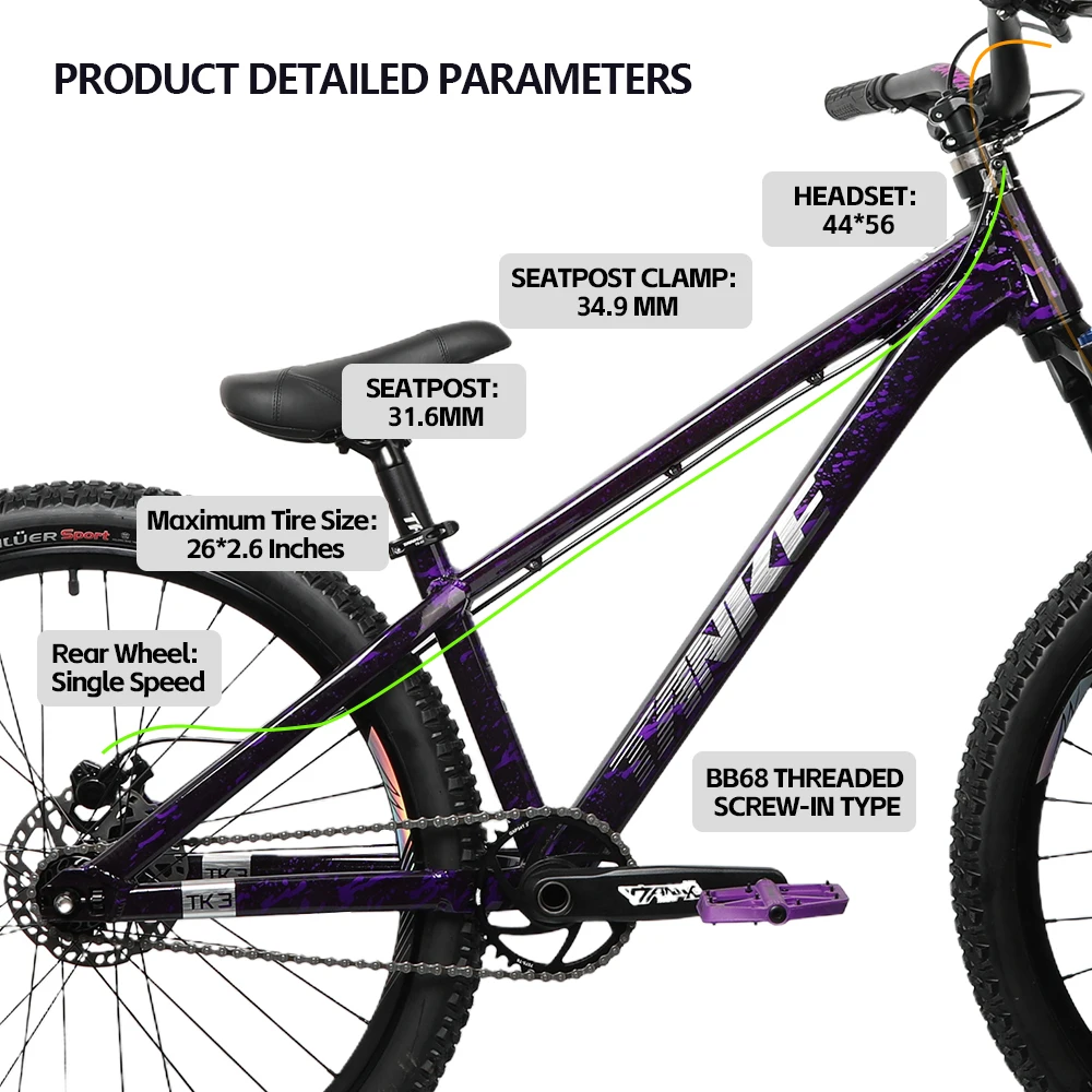 Frame Sepeda Gunung Hardtail B - Mountain Biking Jumps ulasan dan harga