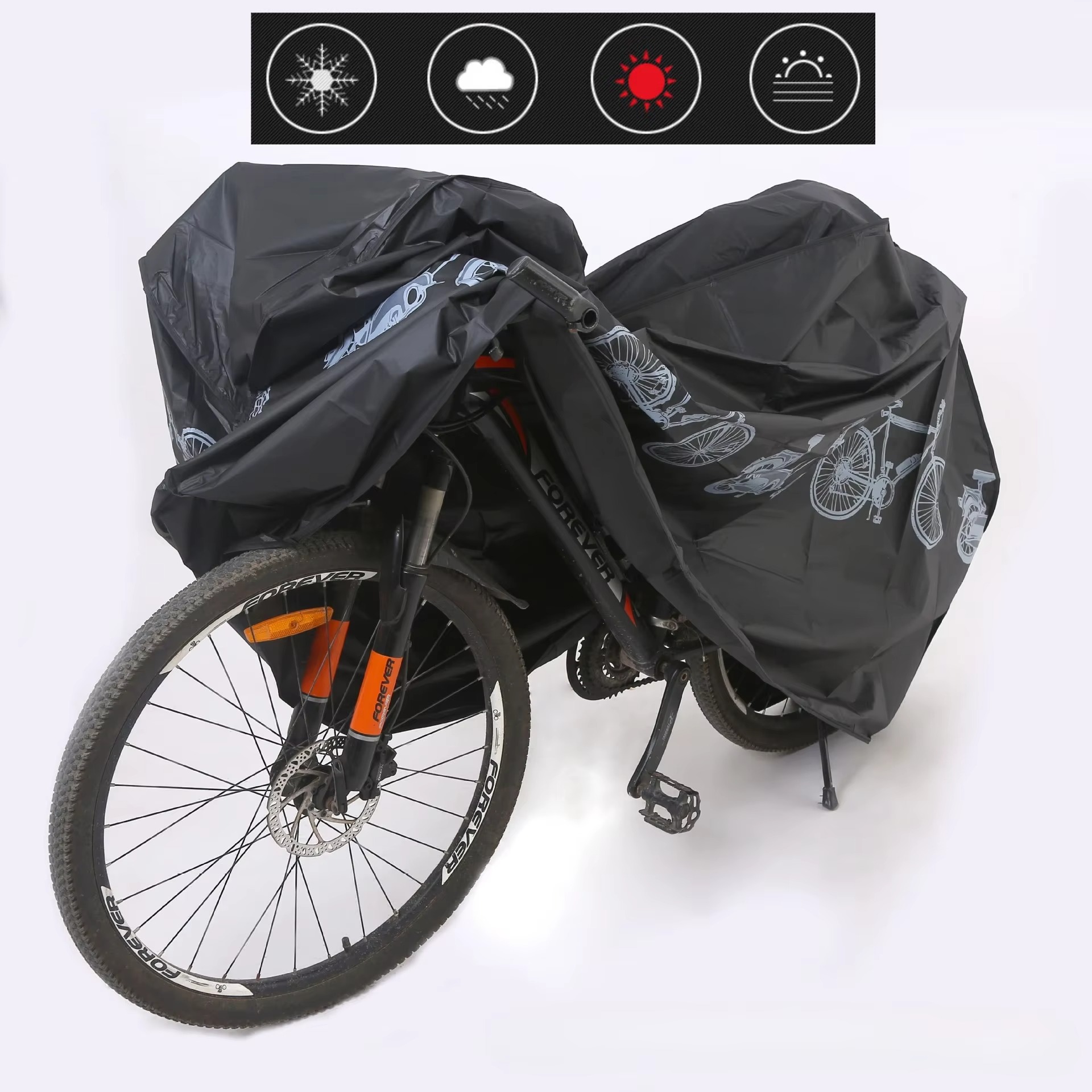 Penutup Sepeda Anti Air dan An - Mountain Biking In The Rain ulasan dan harga