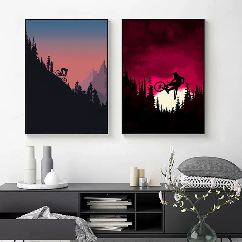 Poster sepeda gunung antik luk - Mountain Biking In Japan ulasan dan harga
