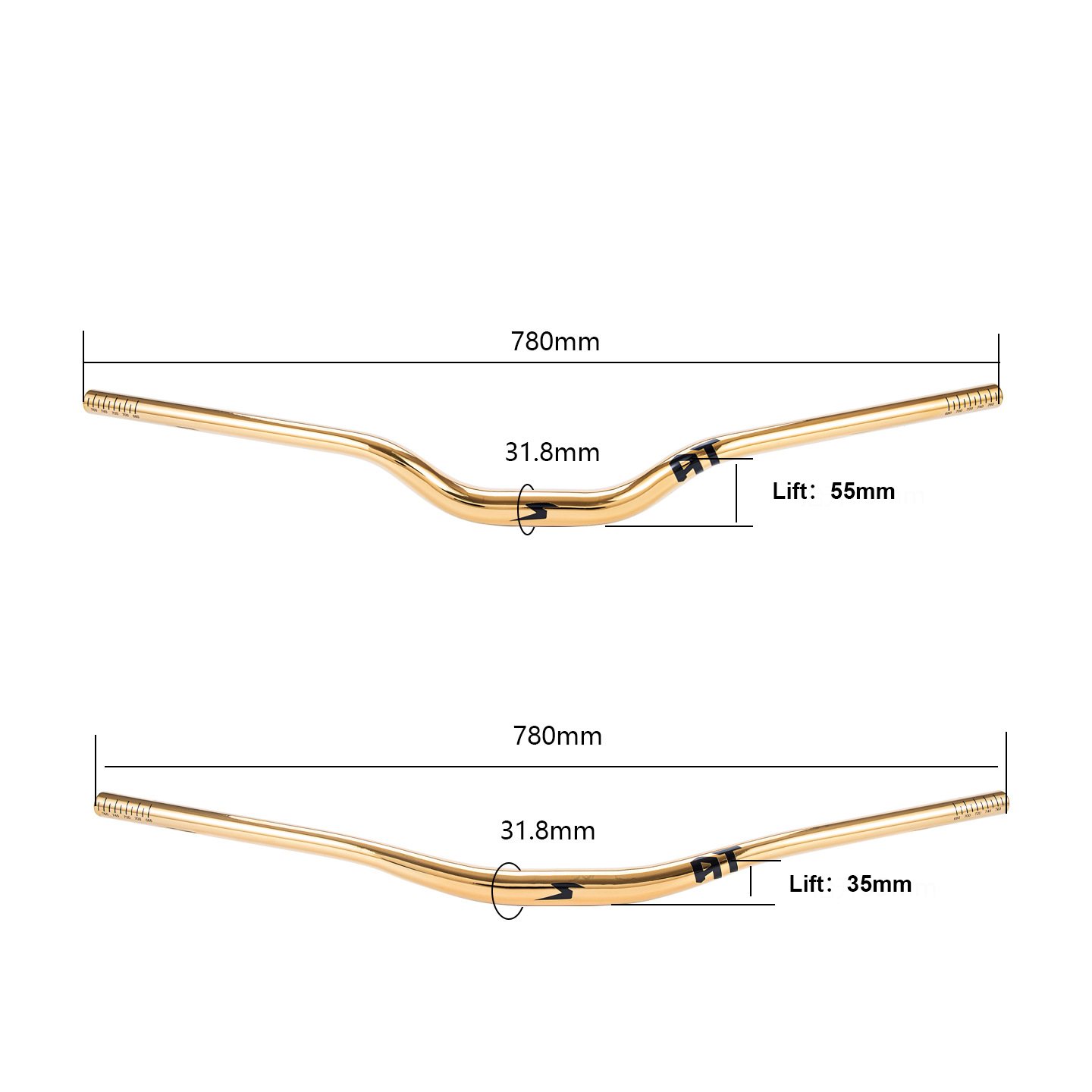 Stang Sepeda Aluminium Alloy D - Mountain Biking Jumps ulasan dan harga